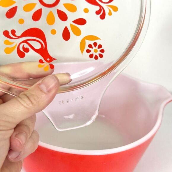 Vintage Pyrex Friendship Collection 474 1.5 Qt Round Covered Casserole With Lid - Picture 7 of 11